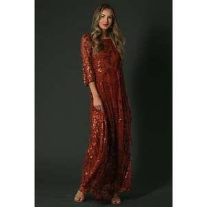 Baltic Born Destiny Sequin Maxi Dress | Cinnamon Size LL